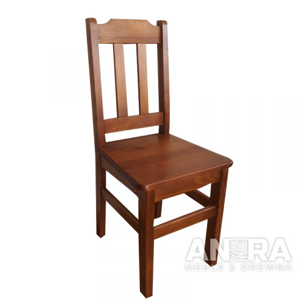 Krzesło drewno sosnowe kolor orzech